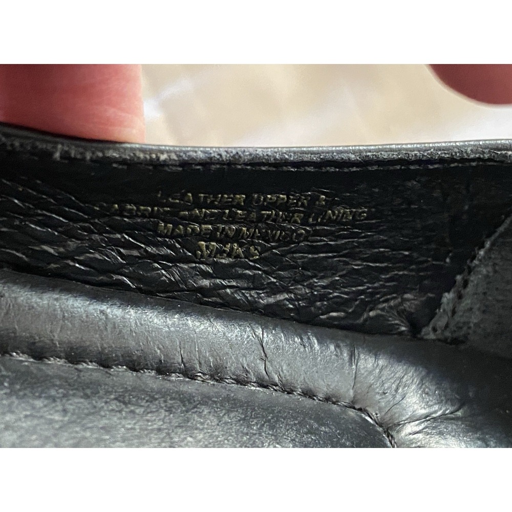 Born Shoes Womens 6 Black Leather Slip-On‎ Loafers Comfort Casual Walking - Picture 4 of 4